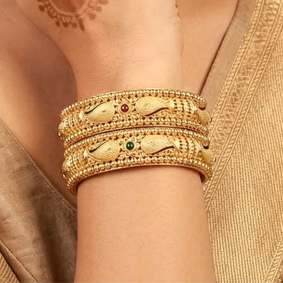 Gold bangles