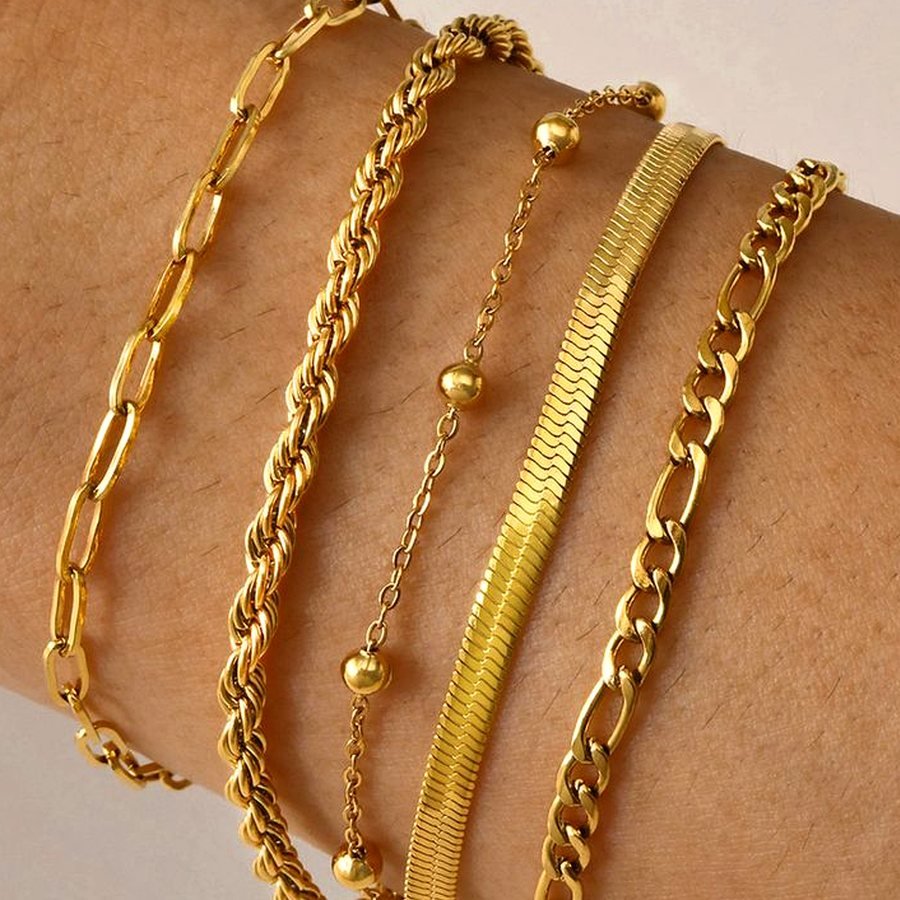 Gold bracelets