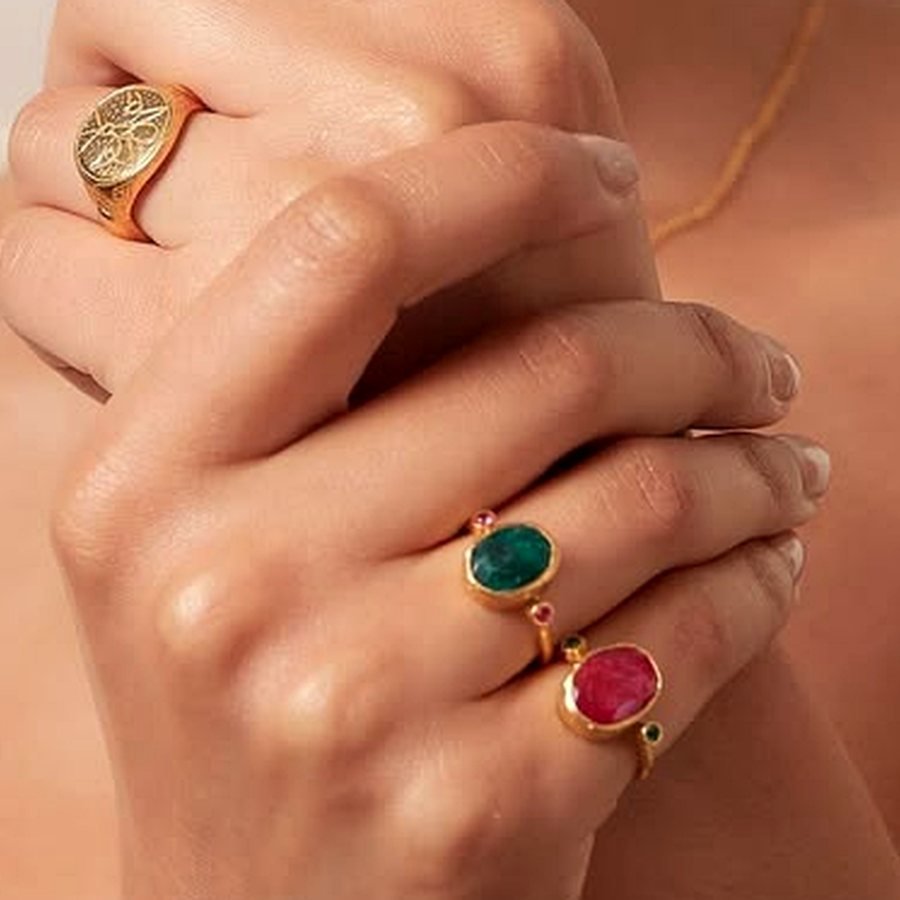 Zohra Cocktail Ring — 21K gold, 6.4g